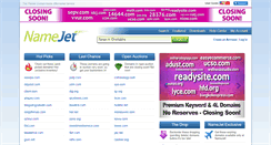 Desktop Screenshot of classic.namejet.com