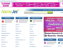Tablet Screenshot of classic.namejet.com